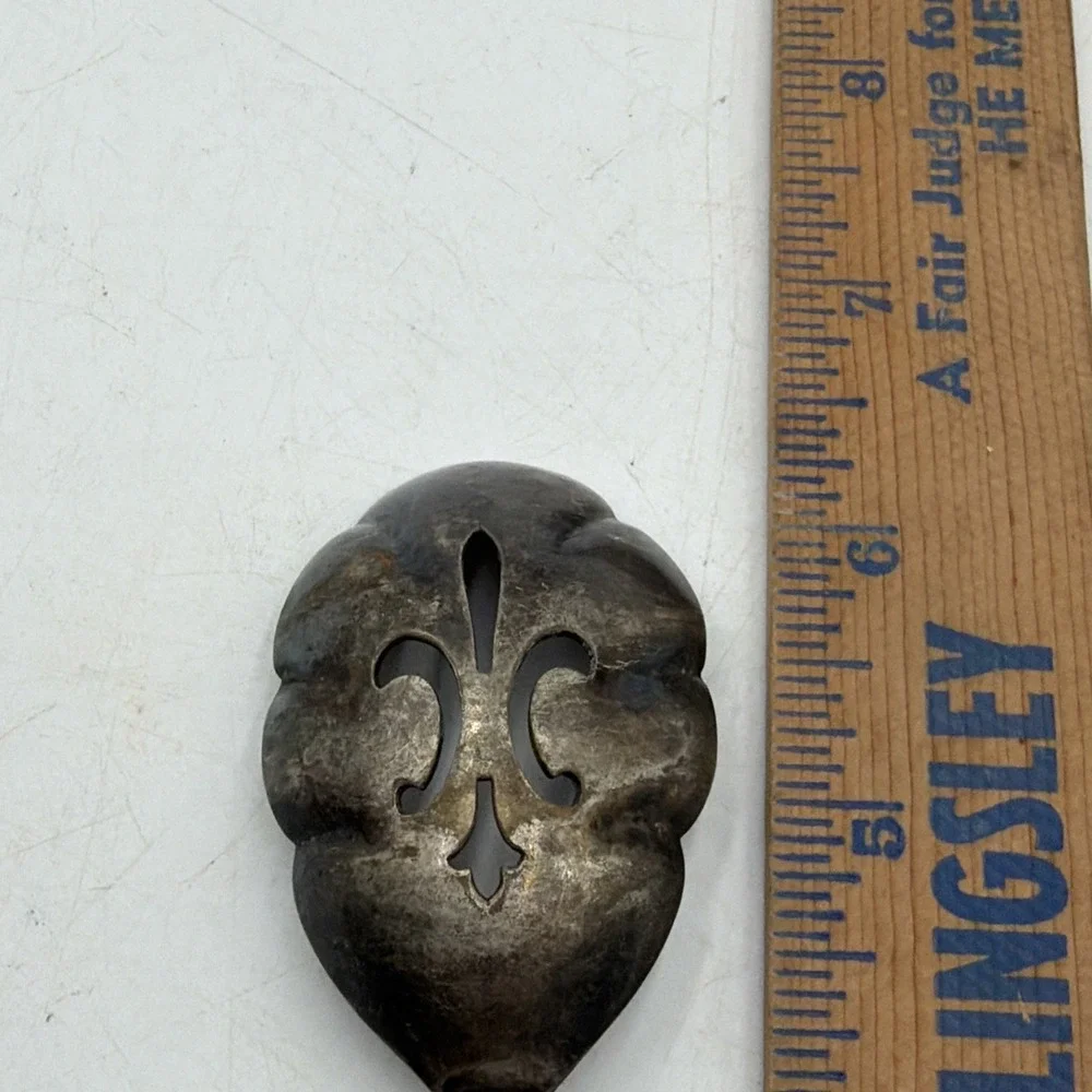 Rogers Bros Extra Plate Pierced Serving Spoon Silverplate Tomato Berry Spoon...